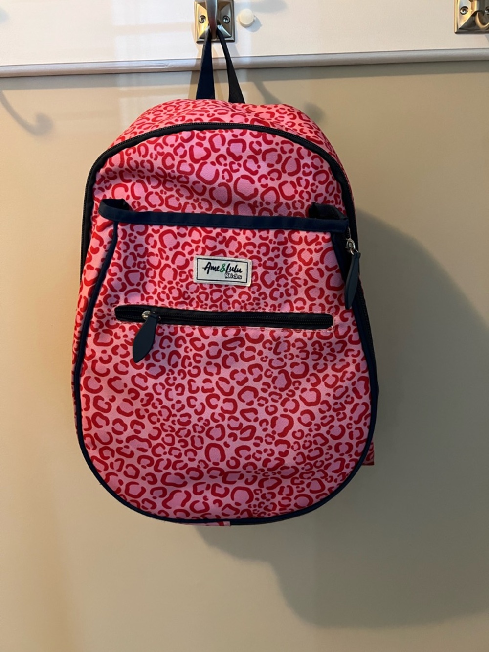 Ame & Lulu Pink Leopard Print Backpack